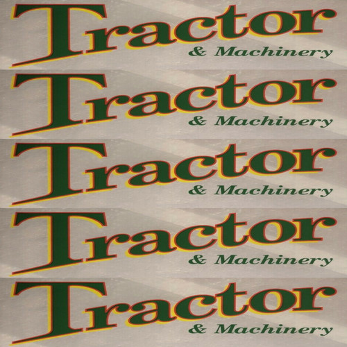 Magazine tractor machinery - tractor, &